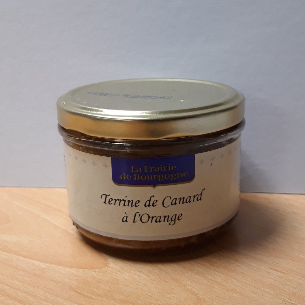 Terrine de canard à l'orange 180g La Frairie de Bourgogne : photo du produit rappelé le 17/12/2021