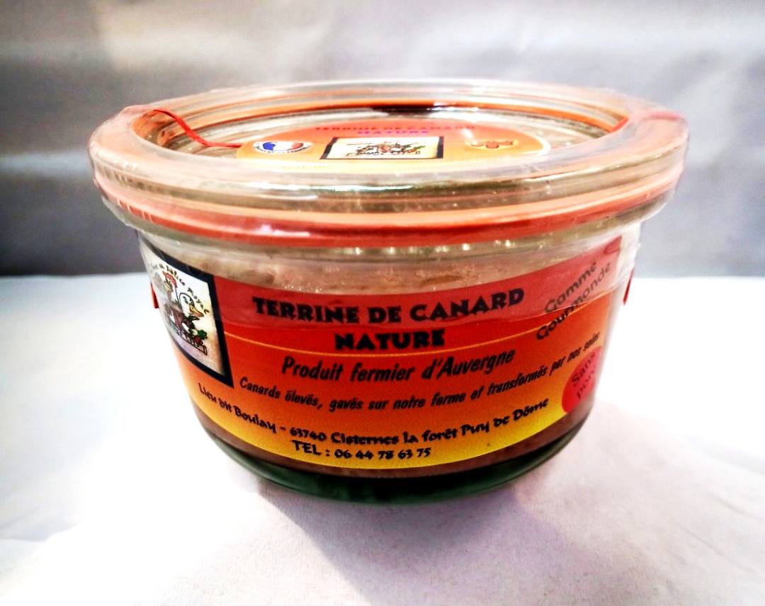 Terrine de canard différentes variétés La Ferme au Délice Royal : photo du produit rappelé le 14/02/2024