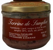 Térrine de sanglier180g Le Cochon du Madres : photo du produit rappelé le 23/10/2026