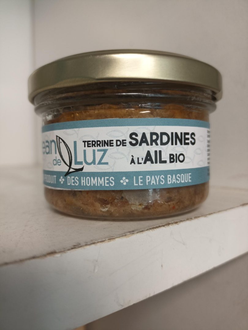 Terrine de sardines à l'ail Jean de Luz : photo du produit rappelé le 01/06/2023