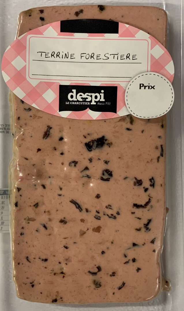Terrine forestiere Despi : photo du produit rappelé le 22/11/2021