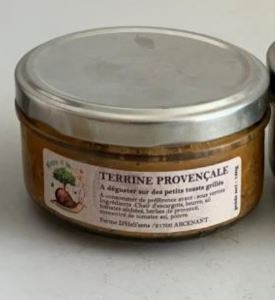 Terrine provençale Ferme d'Heli'sens : photo du produit rappelé le 12/03/2024