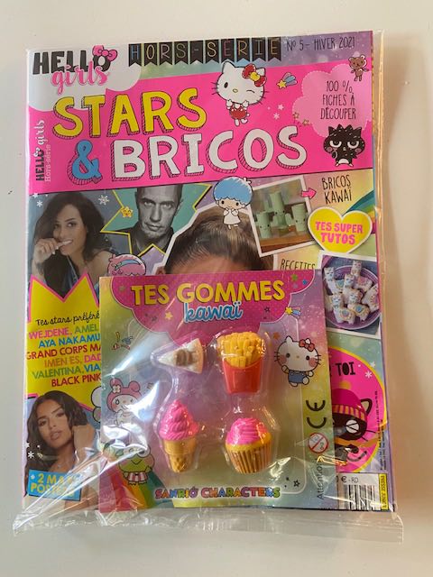 Tes gommes kawaï Hello Girls : photo 2 sur 2 du produit rappelé le 31/05/2021