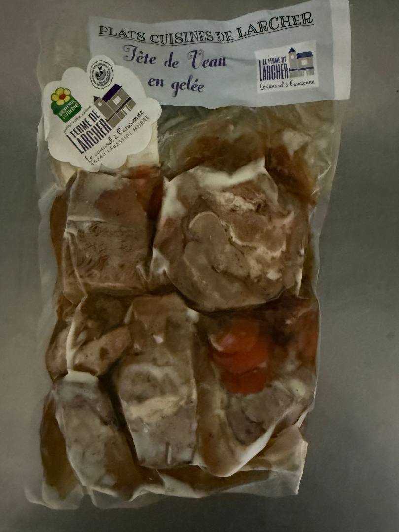Tete de veau en gelee Ferme de Larcher : photo du produit rappelé le 23/10/2026