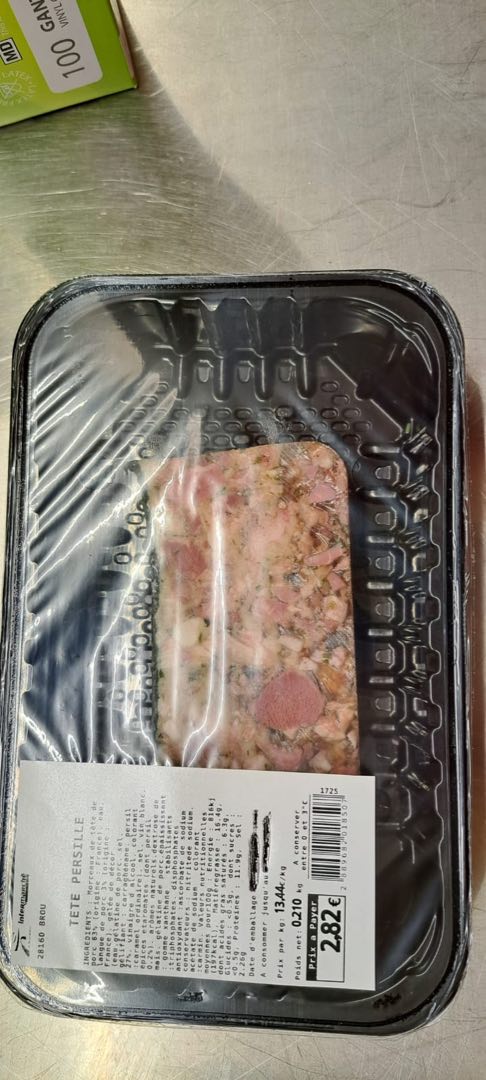 Tete persillé Intermarché Brou : photo du produit rappelé le 04/04/2023