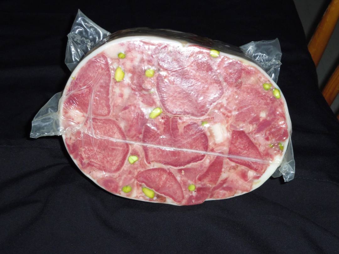 Tête roulée pistachée Charcuterie Regionale Diennet : photo du produit rappelé le 19/06/2023