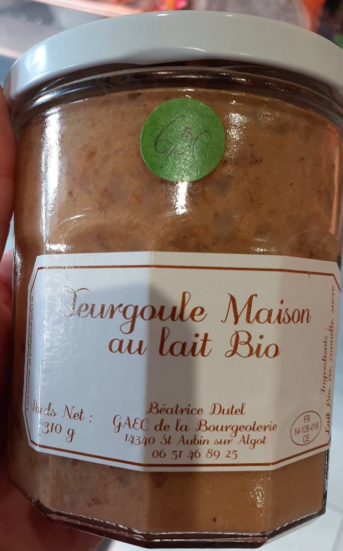 Teurgoule maison au lait bio Dutel / la Bourgeoterie : photo du produit rappelé le 01/06/2021