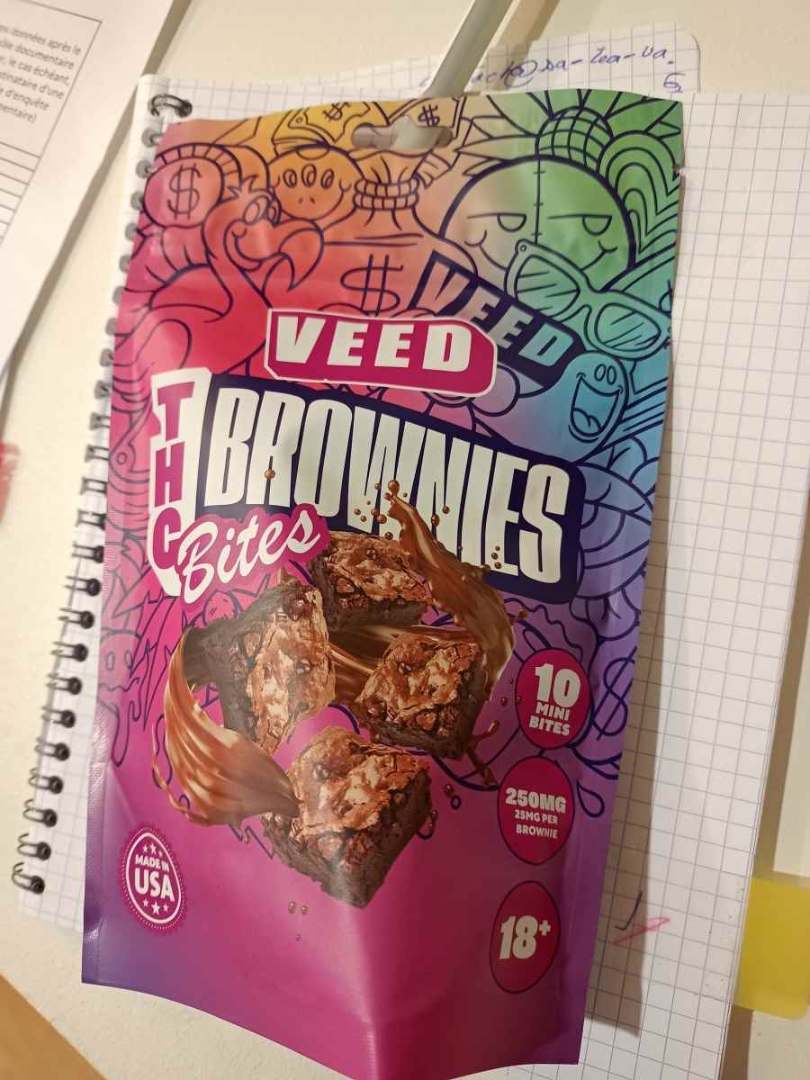 Thc brownies bites Veed : photo 2 sur 2 du produit rappelé le 27/01/2025