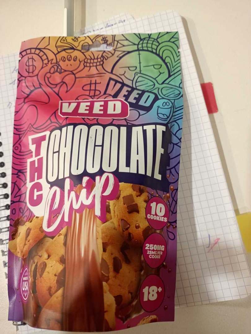 Thc chocolate chip (cookies) Veed : photo du produit rappelé le 27/01/2025