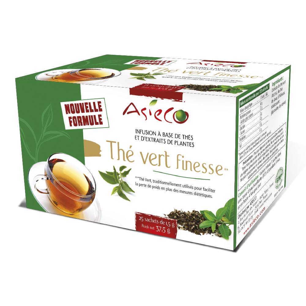 Thé vert finesse Asieco : photo du produit rappelé le 25/05/2023