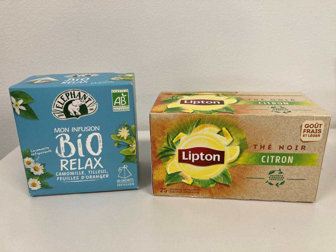 Thés et infusions de plantes lipton - infusions Lipton et Elephant : photo du produit rappelé le 05/07/2023