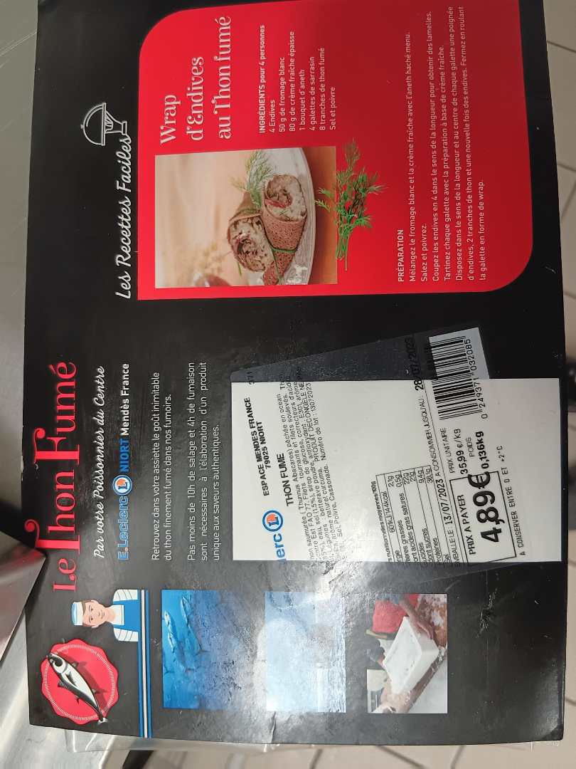 Thon fumé Délice de Mendes : photo 2 sur 2 du produit rappelé le 31/07/2023