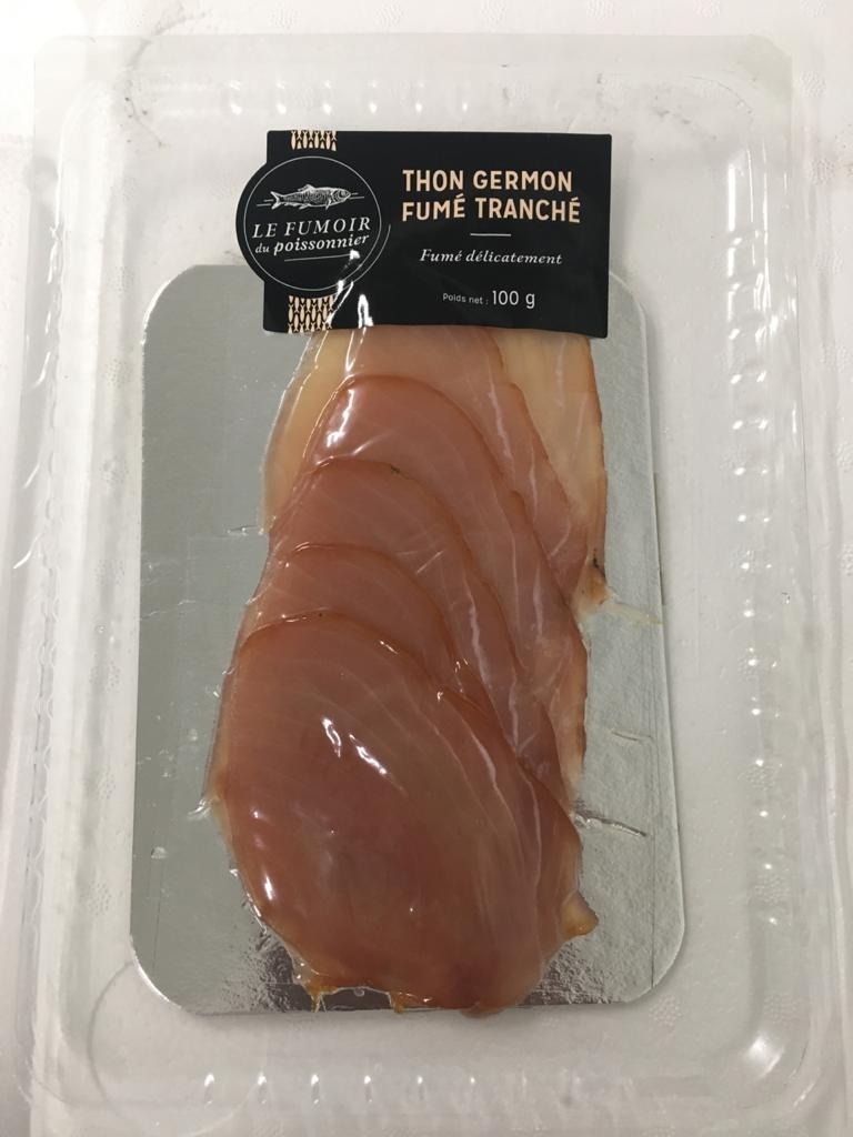 Thon germon fumé tranché 100g Le Fumoir du Poissonnier : photo du produit rappelé le 30/04/2021