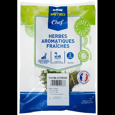 Thym citron 30grx2 Metro chef : photo du produit rappelé le 16/04/2024