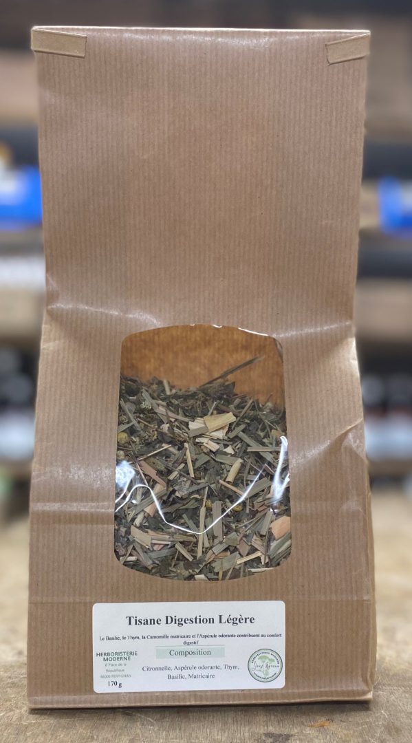 Tisane digestion légère Herboristerie Moderne Moreau : photo du produit rappelé le 01/07/2024
