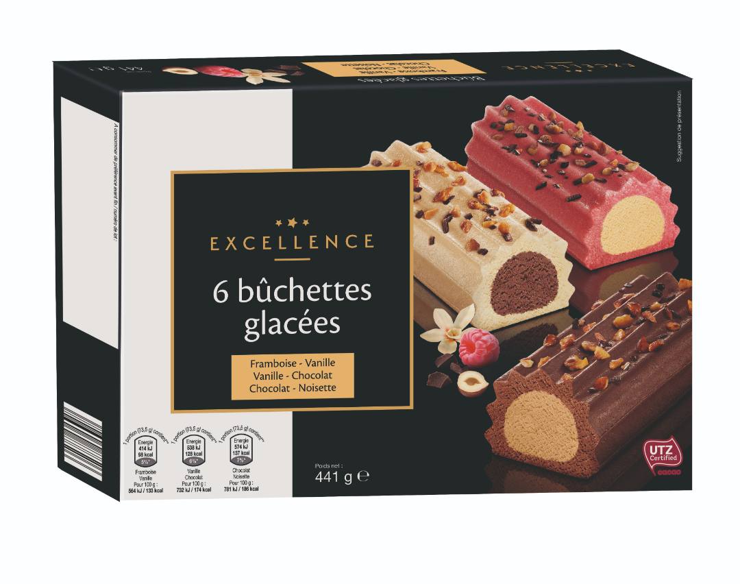 Tk buchettes glacees x6 - vanille framboise chocolat noisette Excellence : photo du produit rappelé le 02/08/2021