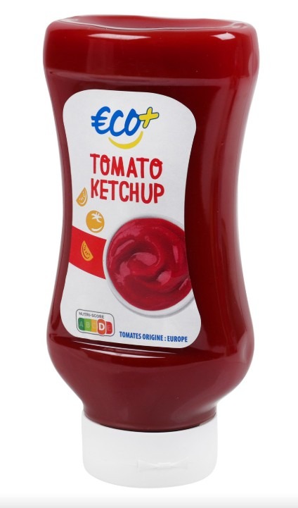 Tomato ketchup flacon souple 560g Eco : photo du produit rappelé le 17/09/2025