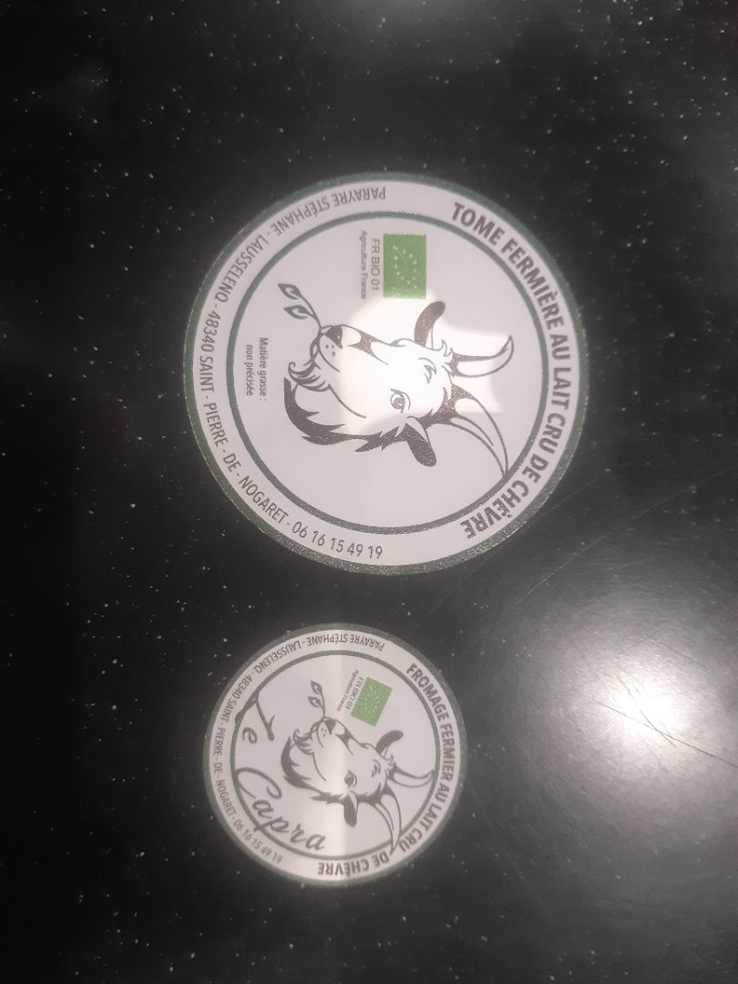 Tome de chèvre au lait cru et fromages de chèvre au lait cru : photo du produit rappelé le 15/05/2024