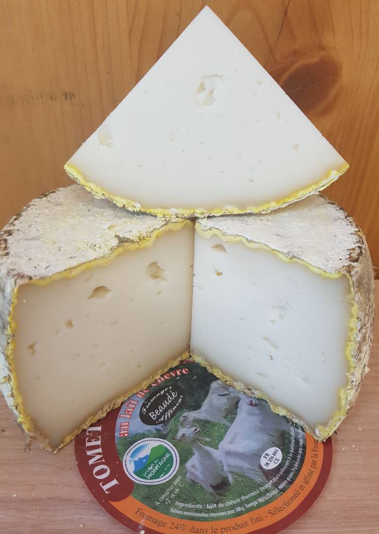 Tomette de montagne au lait de chèvre : photo du produit rappelé le 02/04/2026