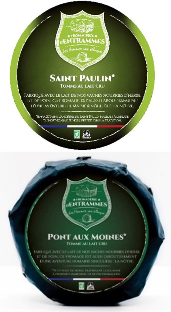 Tomme 1.7kg à pâte pressée non cuite Fromagerie d'Entrammes : photo 2 sur 3 du produit rappelé le 23/08/2024