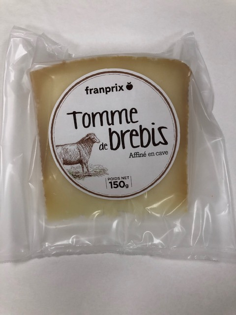 Tomme de brebis 150g Franprix : photo du produit rappelé le 14/12/2021