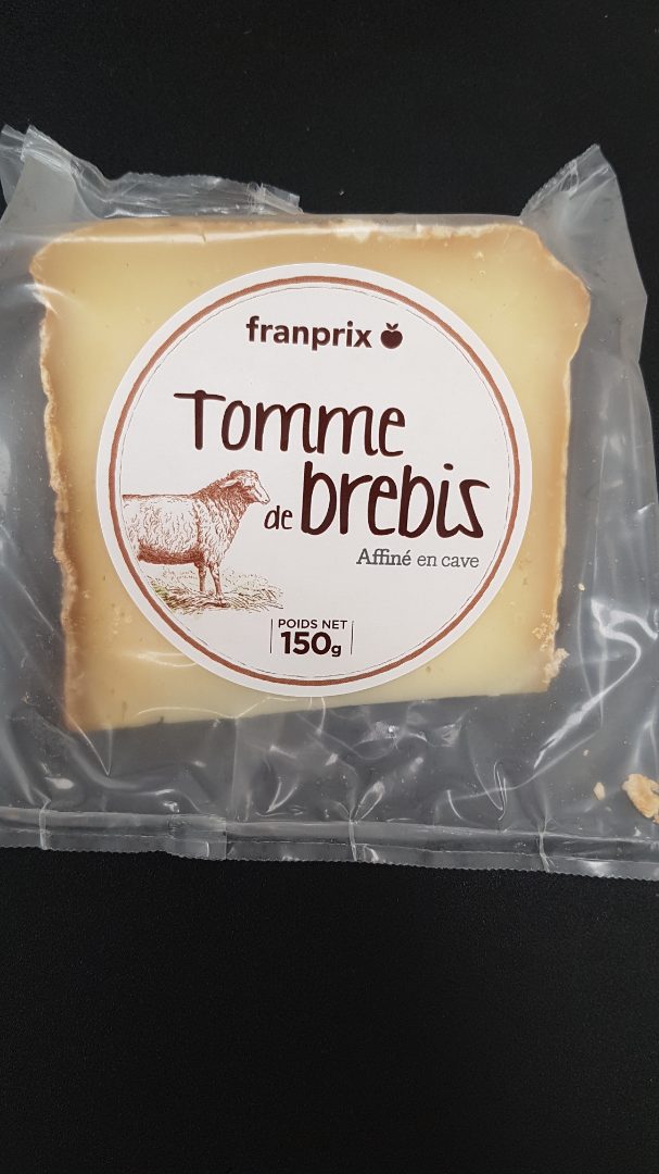 Tomme de brebis 150g franrpix Franprix : photo du produit rappelé le 05/08/2022