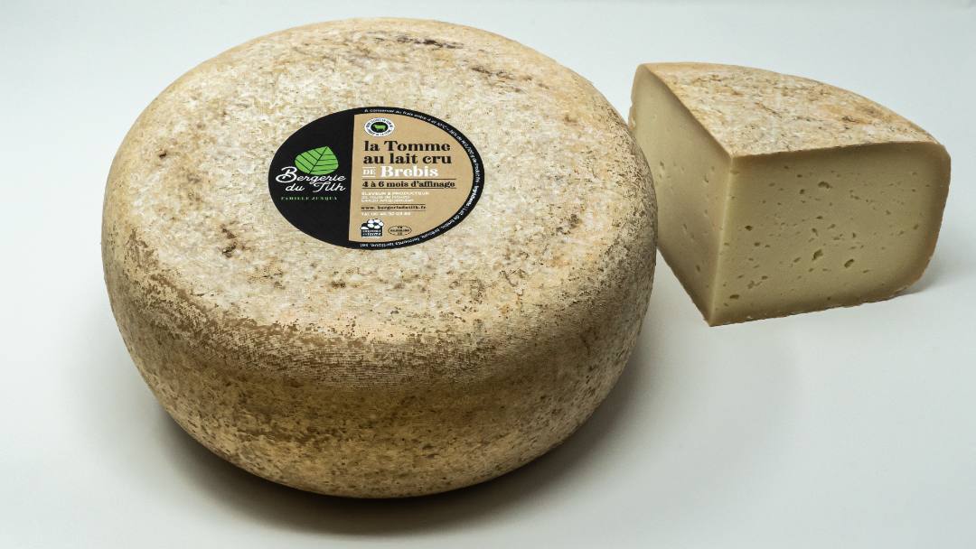 Tomme de brebis, tommette, pâtes molles au lait cru Bergerie du Tilh : photo du produit rappelé le 30/01/2024