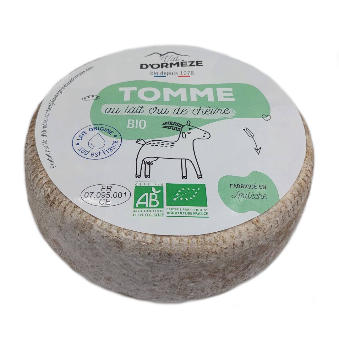 Tomme de chèvre au lait cru kg Val d'Ormèze : photo du produit rappelé le 30/04/2025