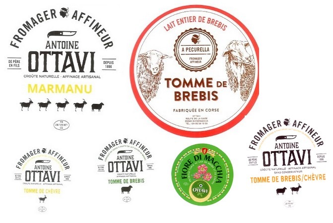 Tomme de chèvre et/ou brebis Ao, Marmanu, A Pecurella, Fior di Macchia : photo du produit rappelé le 03/07/2023