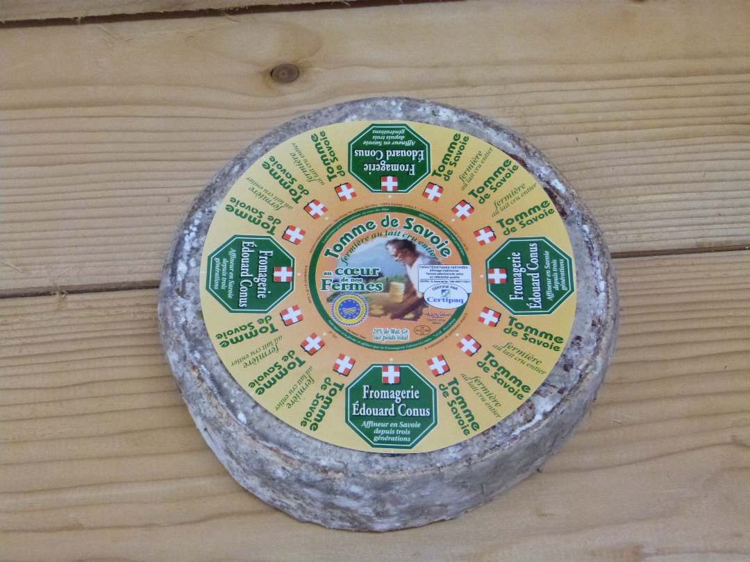 Tomme de savoie fermière IGP Conus : photo du produit rappelé le 29/11/2023