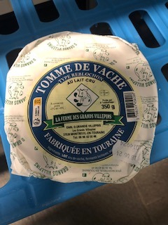 Tomme de vache La Ferme des Grands Villepins : photo du produit rappelé le 07/06/2024