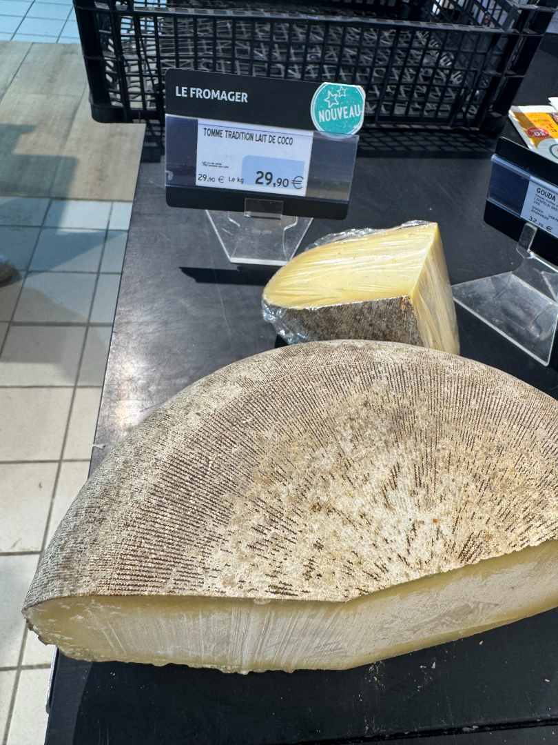 Tomme tradition lait de coco Fromarhin : photo du produit rappelé le 07/07/2026