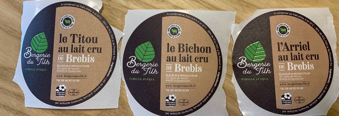 Tommette, pâtes molles au lait cru de brebis Bergerie du Tilh : photo du produit rappelé le 08/02/2024