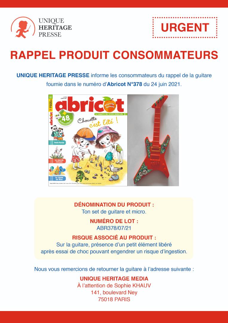 Ton set de guitare et micro : photo 2 sur 2 du produit rappelé le 30/08/2021