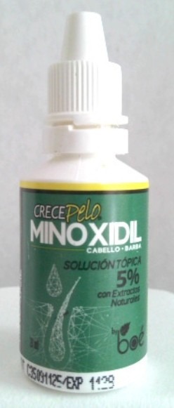 Topical solution 5% minoxidil Crece Pelo : photo du produit rappelé le 21/05/2026