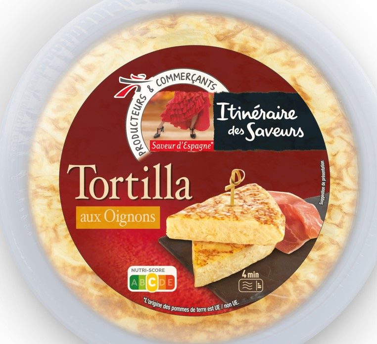 Tortilla aux oignons Itinéraire des Saveurs : photo du produit rappelé le 24/07/2023