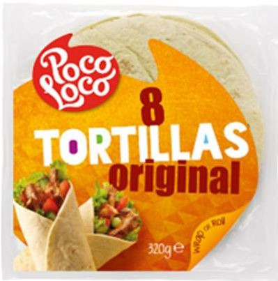 Tortillas original Poco Loco : photo du produit rappelé le 18/04/2025