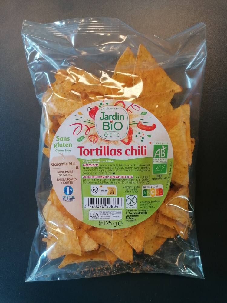 Tortillas sans gluten bio Jardin BIO Etic : photo du produit rappelé le 05/08/2022