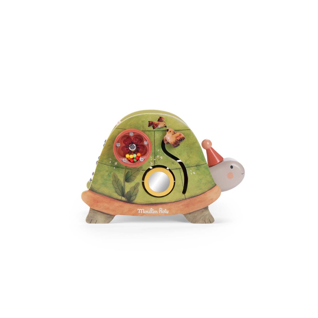 Tortue d'activité trois petits lapins Moulin Roty : photo du produit rappelé le 01/12/2025