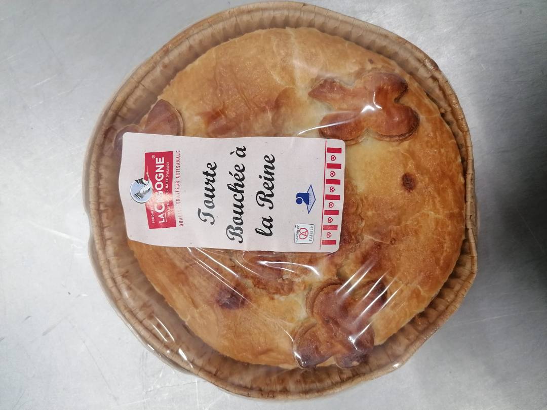Tourte bouchée à la reine 600g Produits de la Cigogne : photo du produit rappelé le 06/03/2024