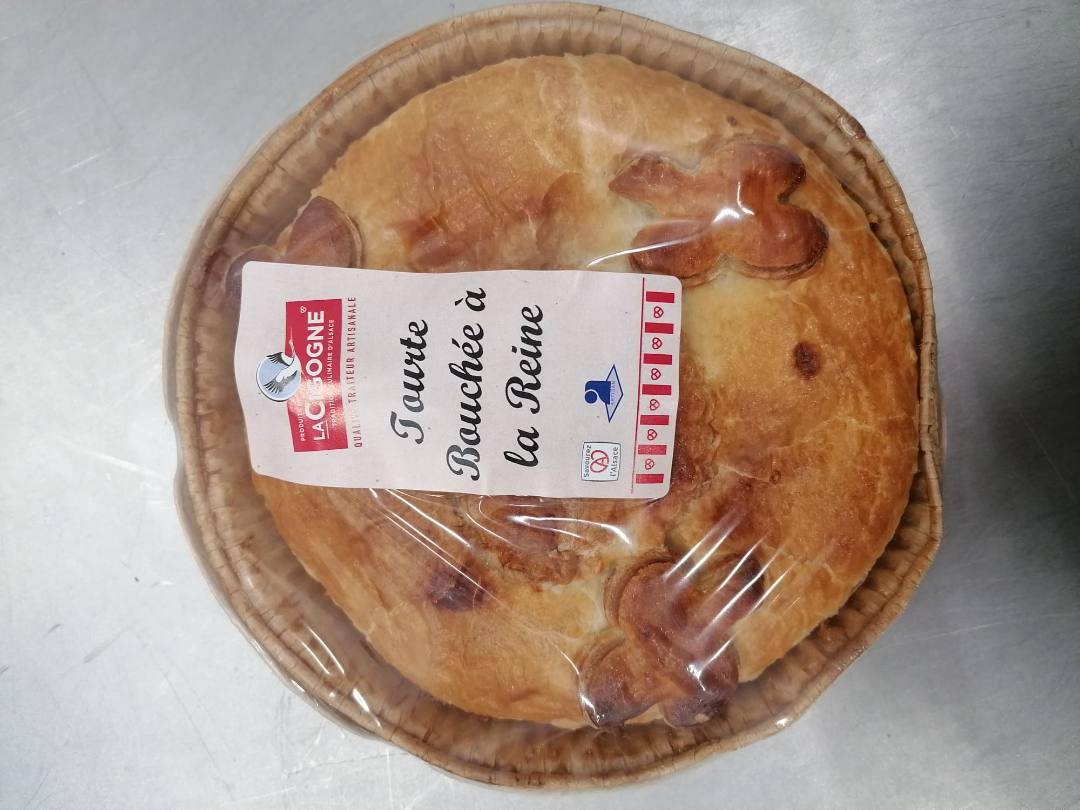 Tourte bouchee a la reine produits de la cigogne 600g pe : photo du produit rappelé le 07/03/2024