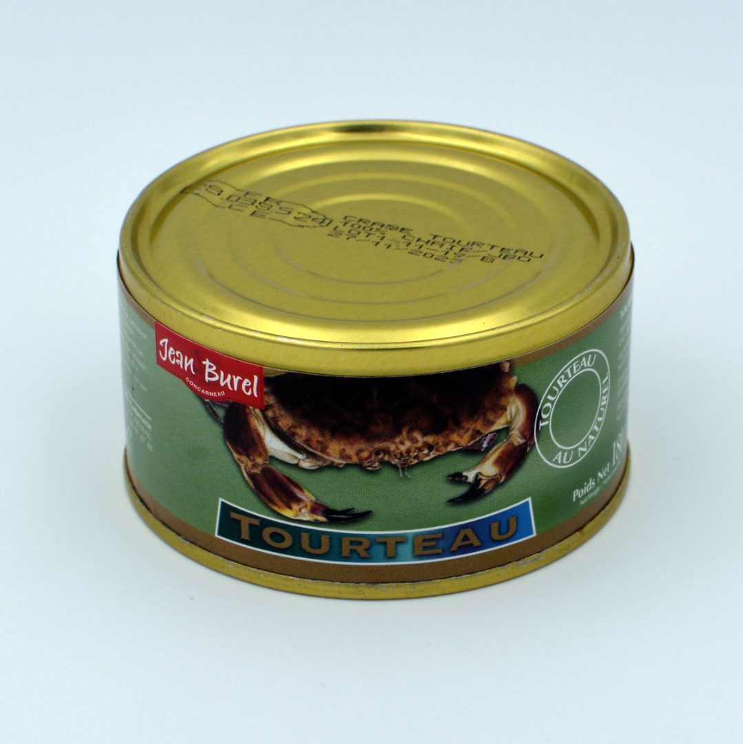 Tourteau an naturel, boite 180 g Jean Burel : photo du produit rappelé le 17/03/2023