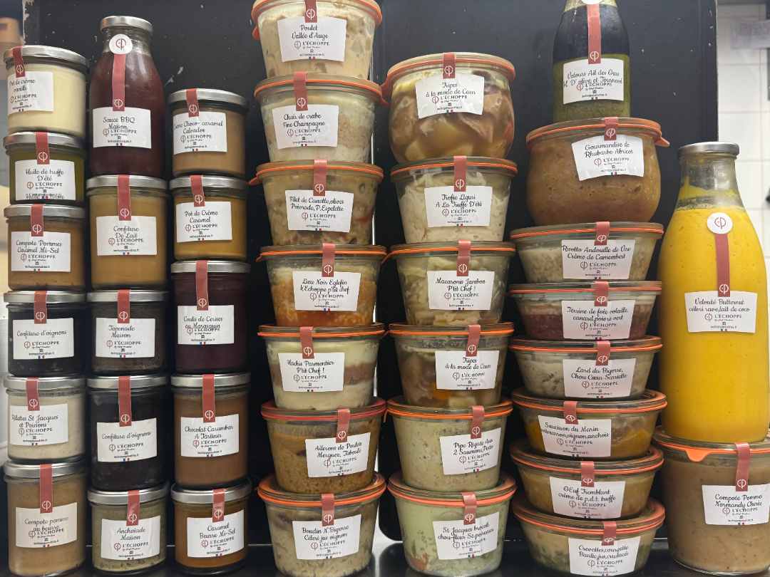 Tous les bocaux et pots en verre etiquette (l échoppe by chef poudras) : photo du produit rappelé le 18/11/2025