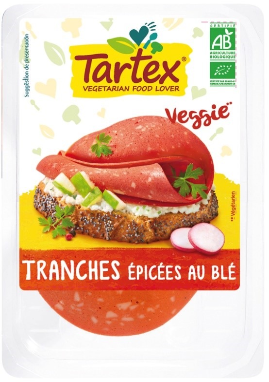 Tranches épicées au blé 100g Tartex : photo du produit rappelé le 23/06/2021