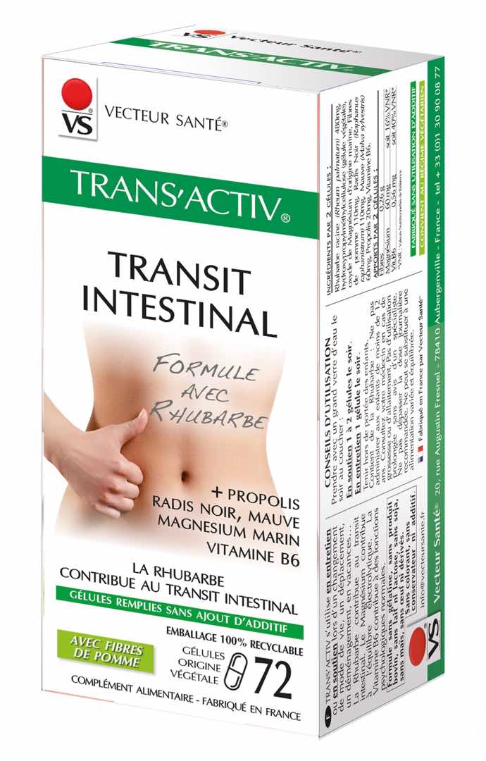 Trans activ 72 gelules Vecteur Sante : photo du produit rappelé le 18/08/2022