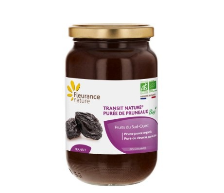 Transit nature - puree de pruneaux bio Fleurance Nature : photo du produit rappelé le 13/08/2024