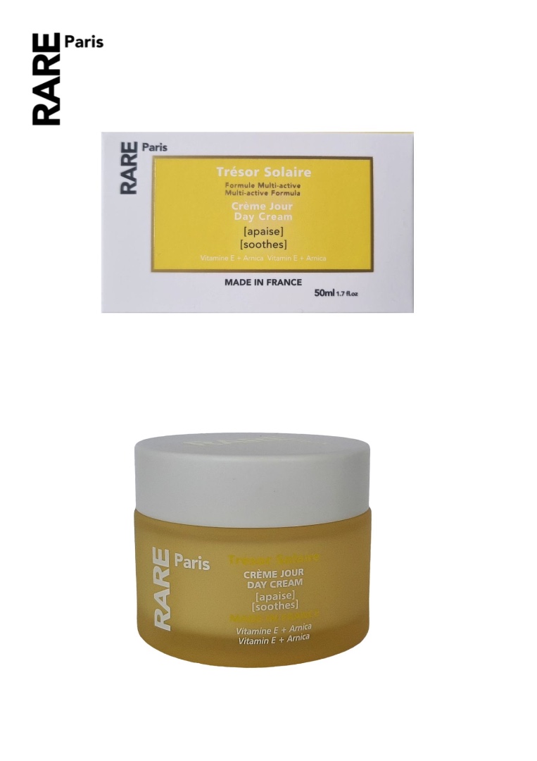 Trésor solaire crème jour / day cream Rare Paris : photo du produit rappelé le 25/07/2024