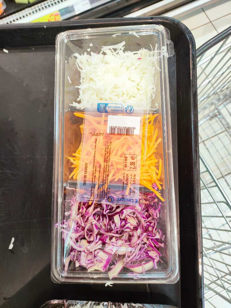 Trio de choux Salade Fabriquee sur Place au Rayon Traiteur : photo du produit rappelé le 09/08/2024