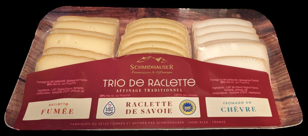 Trio gourmand a racler Schmidhauser : photo du produit rappelé le 09/08/2024