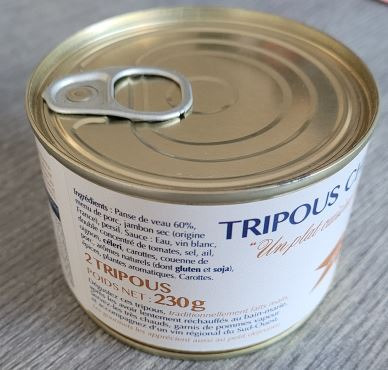 Tripous 2 pieces 230grs La Naucelloise : photo 1 sur 2 du produit rappelé le 05/08/2022